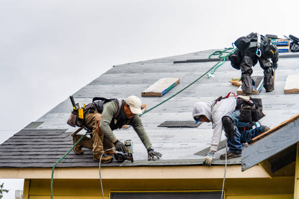 Professional Gutter Installation technician working in Saint Anthony, IA